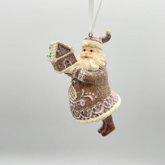 Set Santa & Mrs Claus Gingerbread Christmas Ornaments Bakery Sweet Shop NEW - Picture 3 of 10